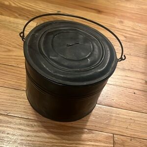 Vintage Black Metal lunchbox